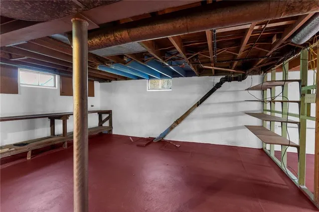 a view of a room with an empty space