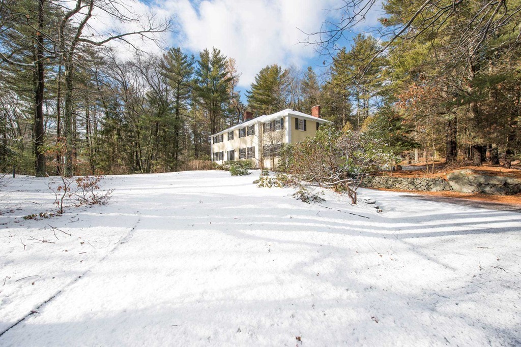 32 Bay State Road Weston, MA 02493 - Photo 12 of 30 a view of a house with snow on the road