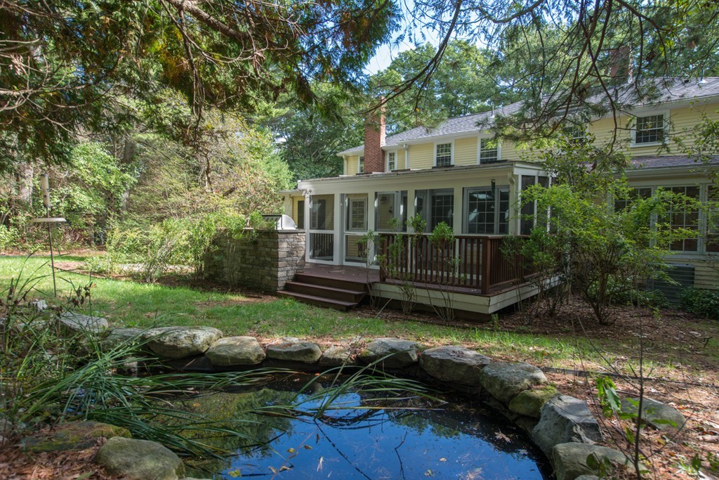 32 Bay State Road Weston, MA 02493 - Photo 25 of 30 a view of a house with a yard