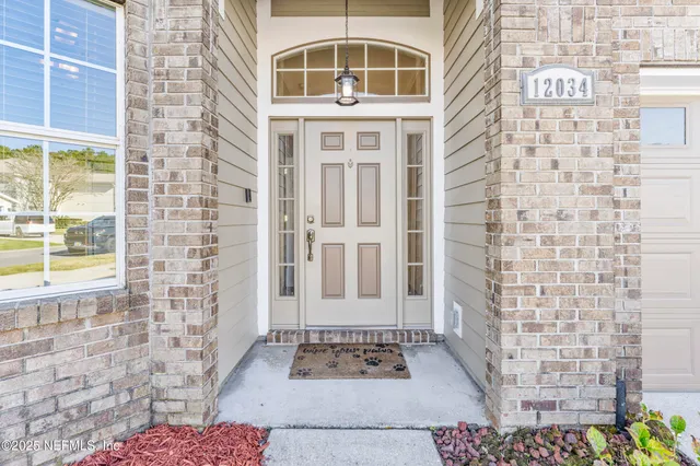 a front view of a building