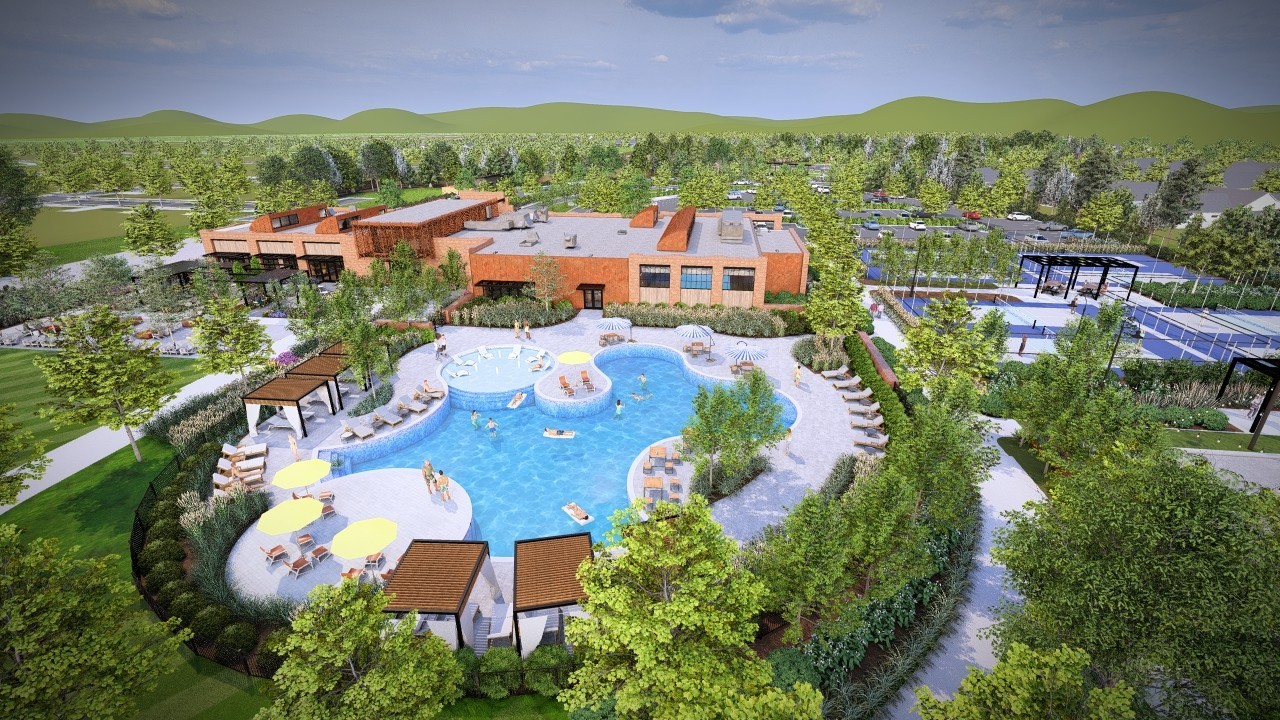 519 Scarlet Oak Road Lebanon, TN 37090 - Photo 46 of 51 an aerial view of residential houses with outdoor space and river