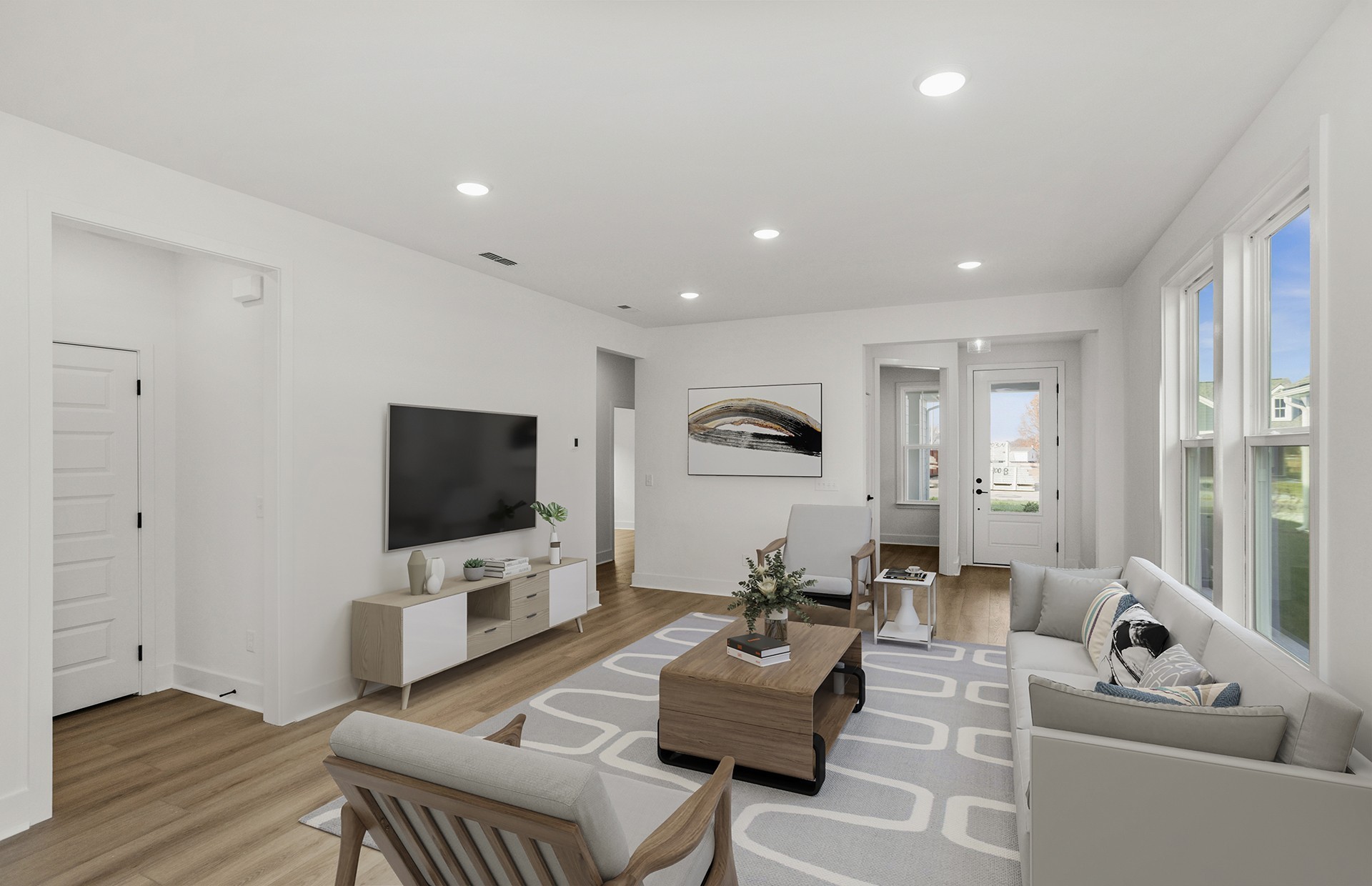 519 Scarlet Oak Road Lebanon, TN 37090 - Photo 10 of 51 a living room with furniture and a flat screen tv