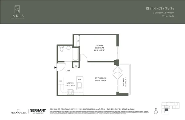 $4,475 | 36 India Street, Unit 4A | Greenpoint