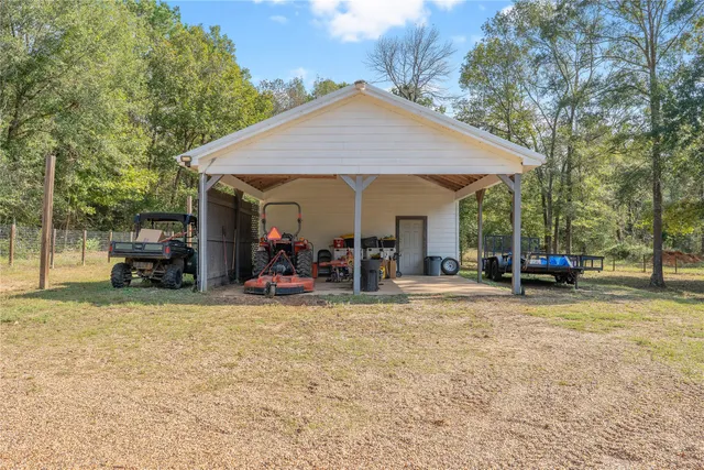 a view of a car garage