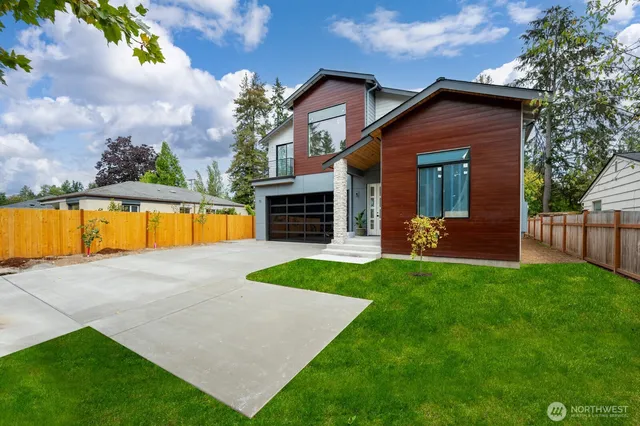 a view of a house with a swimming pool