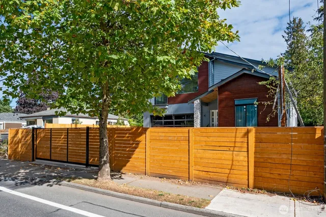 a view of a house with a door