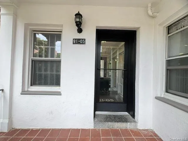 a view of an entryway door
