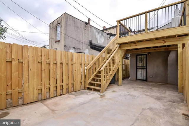a view of a house with a staircase