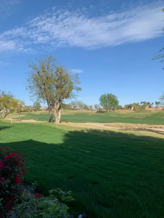 a view of yard with ocean view