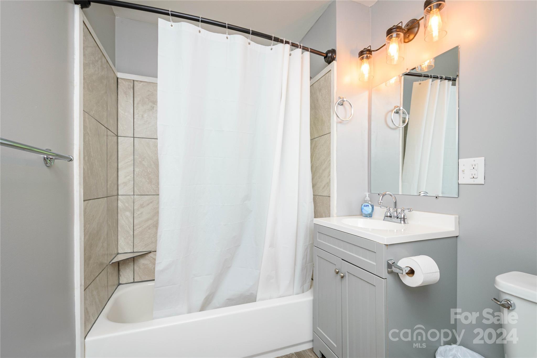 648 Chimney Rock Road Rutherfordton, NC 28139 - Photo 24 of 43 a bathroom with a sink a toilet and shower