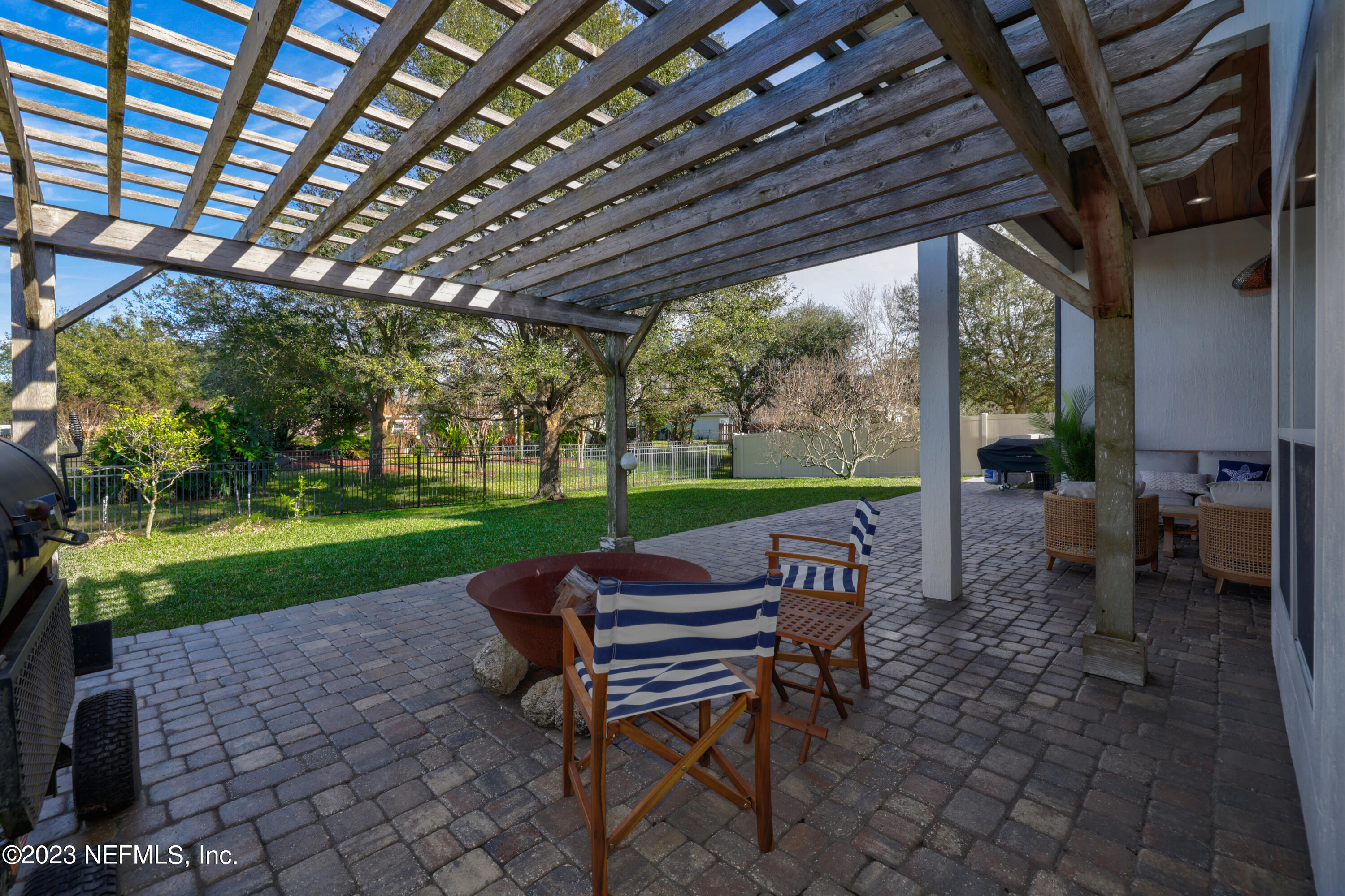 14583 Millhopper Road Jacksonville, FL 32258 - Photo 28 of 44 Pergola & Extended Paver Patio