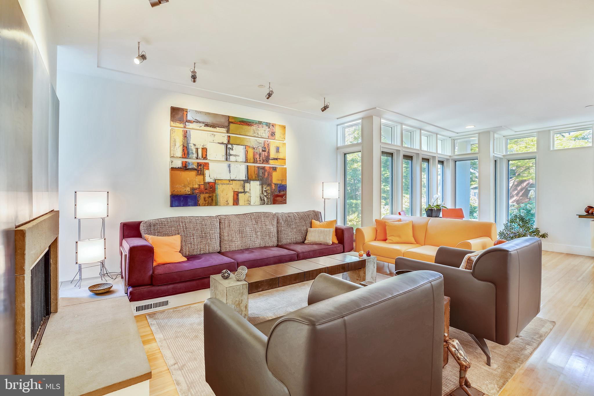 Living room partial water view