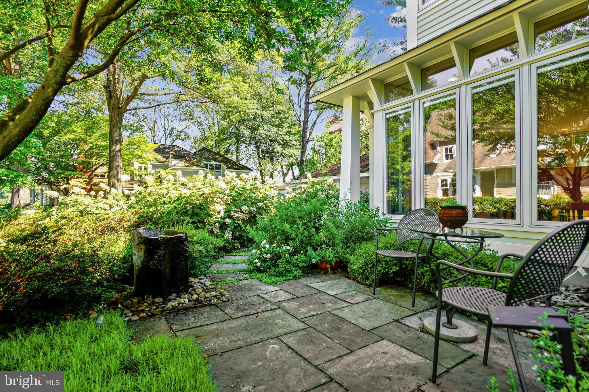90 Quarter Landing Road Annapolis, MD 21403 - Photo 42 of 58 Garden seating area with soothing fountain