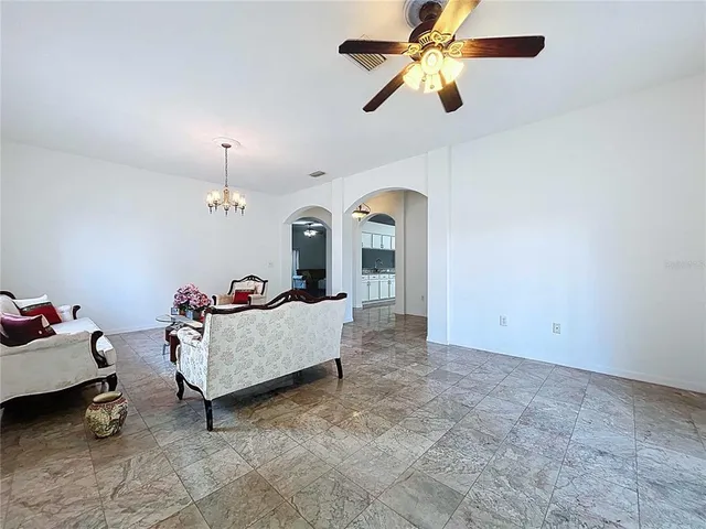 a view of outdoor space pool patio and outdoor seating