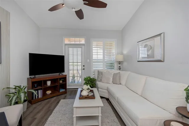 a view of a swimming pool with a lounge chairs