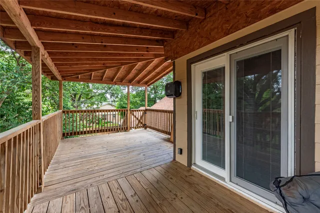 a view of a roof deck