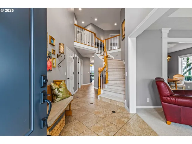 a view of living room and dining room