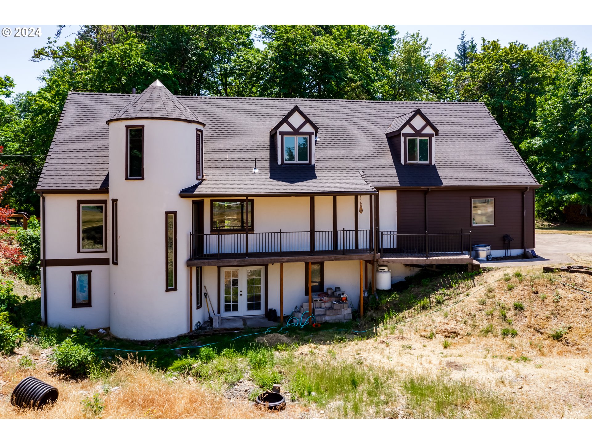 37198 Wheeler Road Pleasant Hill, OR 97455 - Photo 13 of 46 a aerial view of a house with a yard and large tree