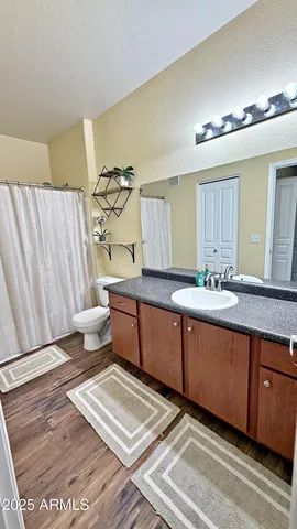 a living room with a couch and a table