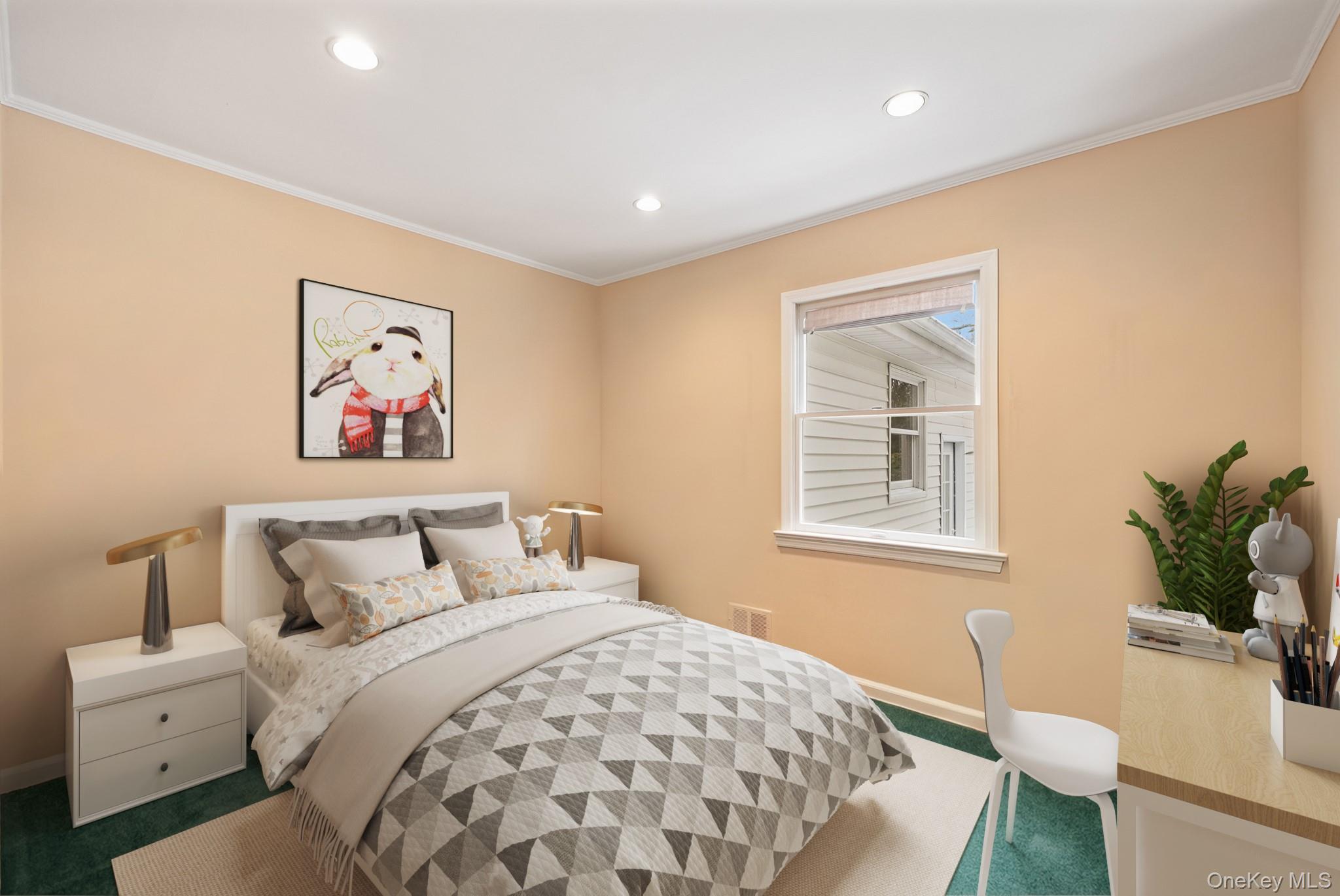 33 Overlook Road Ardsley, NY 10502 - Photo 22 of 32 a bedroom with a large bed and a couch