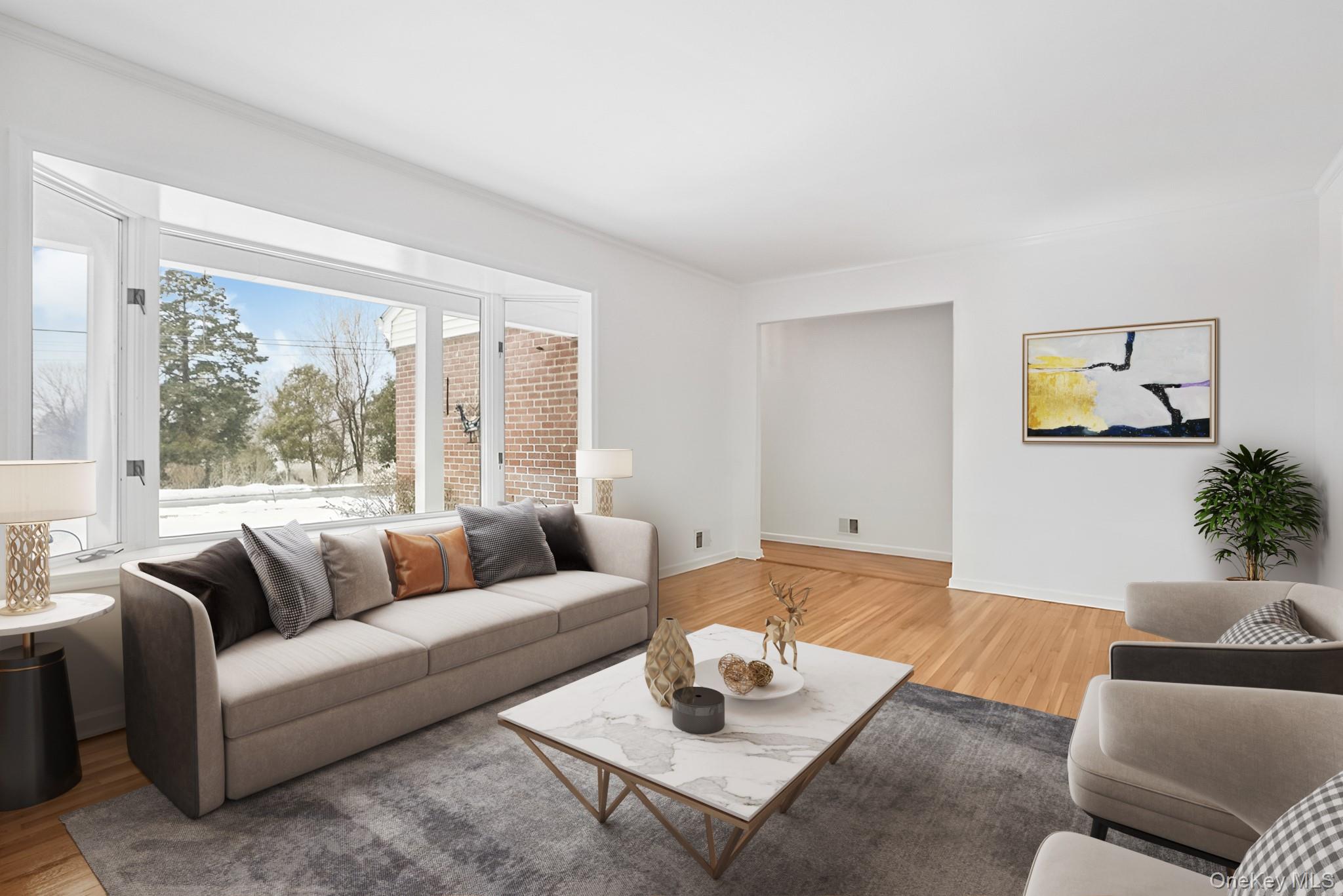 33 Overlook Road Ardsley, NY 10502 - Photo 7 of 32 a living room with furniture and a large window