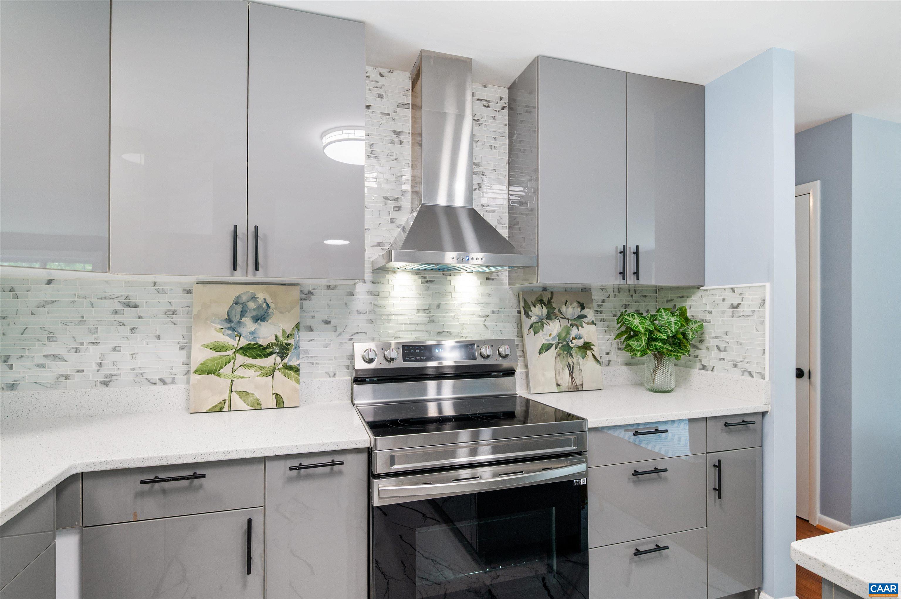 2232 Brandywine Drive Charlottesville, VA 22901 - Photo 14 of 53 a kitchen with a stove and white cabinets