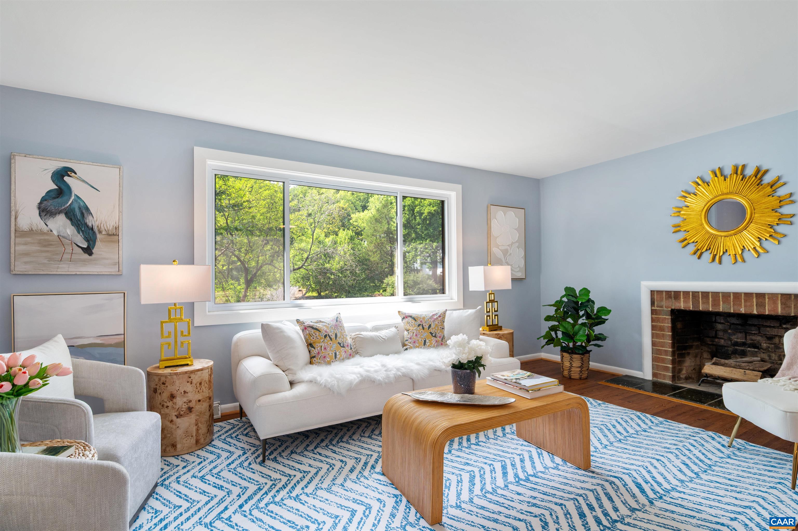 2232 Brandywine Drive Charlottesville, VA 22901 - Photo 5 of 53 a living room with furniture and a fireplace