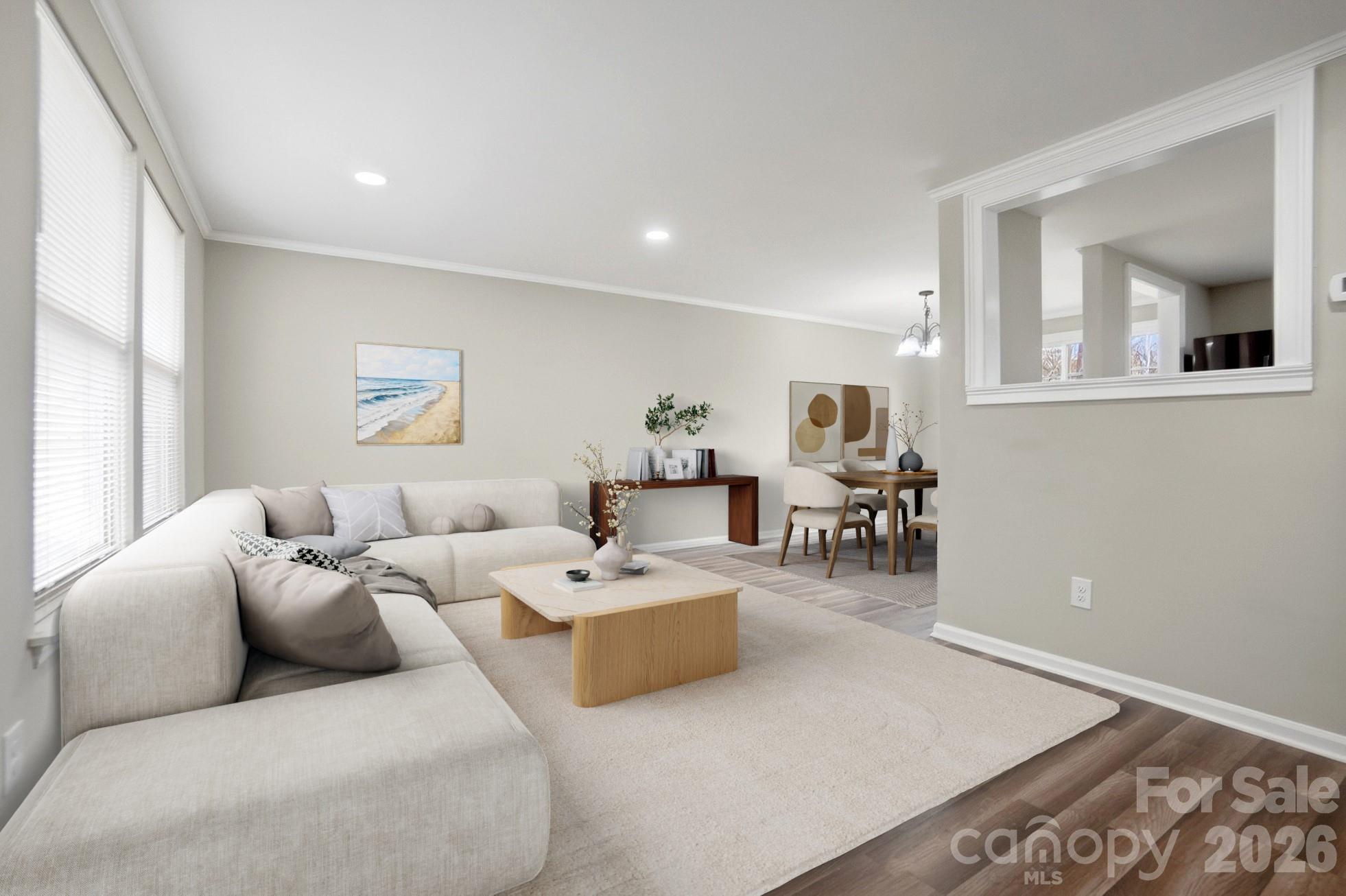 6621 Piney Path Road Charlotte, NC 28212 - Photo 2 of 36 a living room with furniture and a table