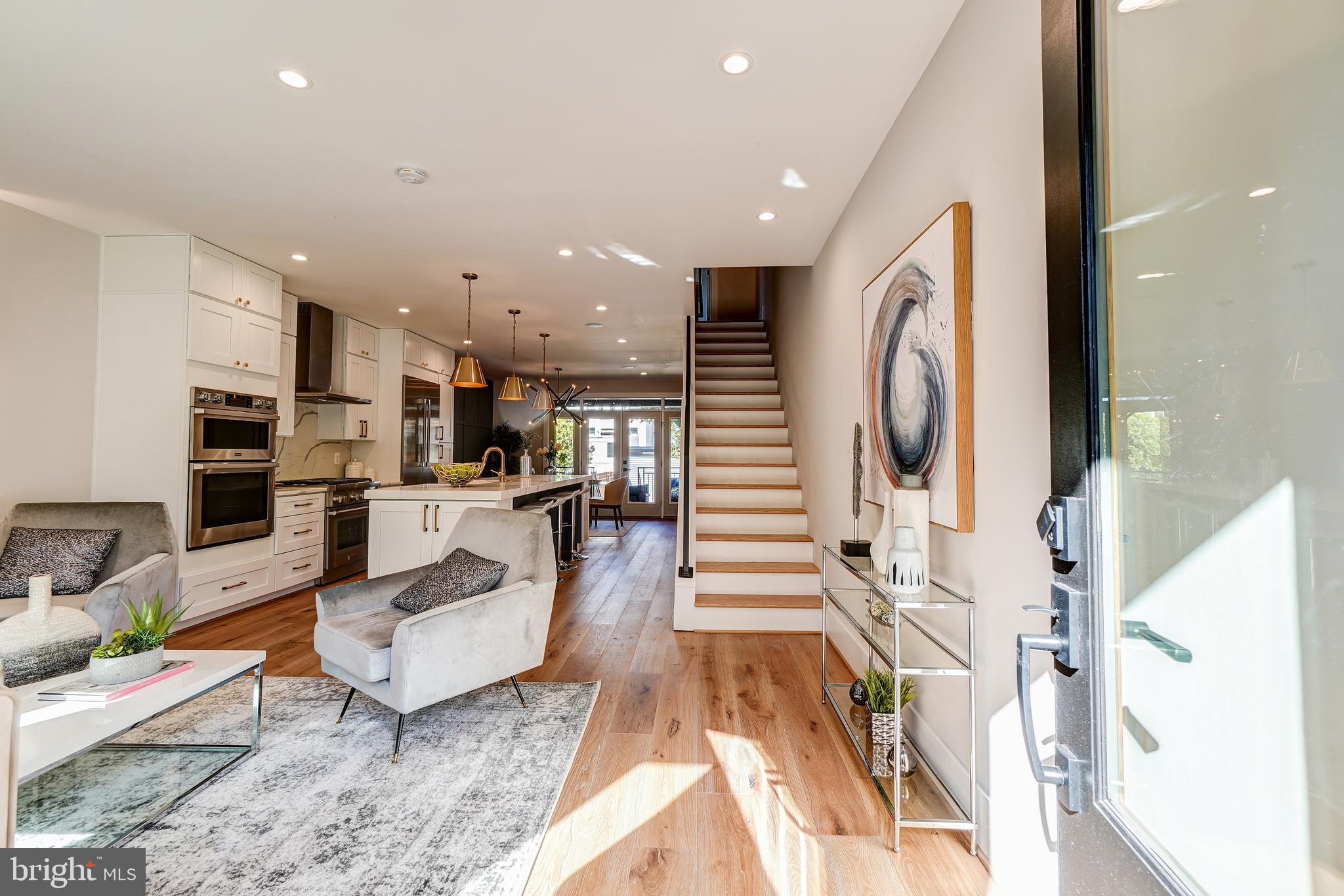3615 S Street Northwest Washington, DC 20007 - Photo 1 of 48 Aspen Hill oak flooring and recessed lighting ....