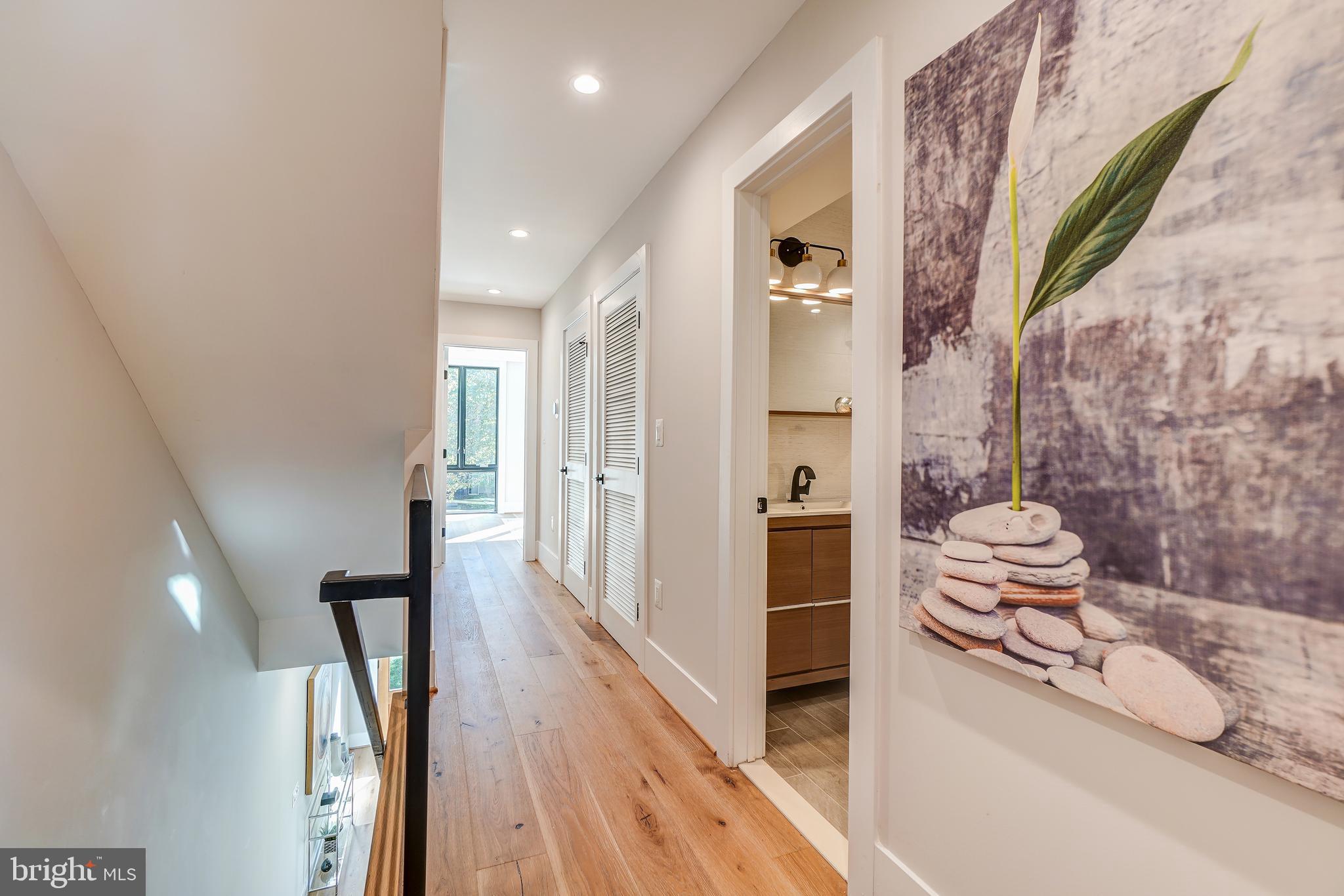 3615 S Street Northwest Washington, DC 20007 - Photo 14 of 48 Oak flooring/recessed lights continue on 2nd level