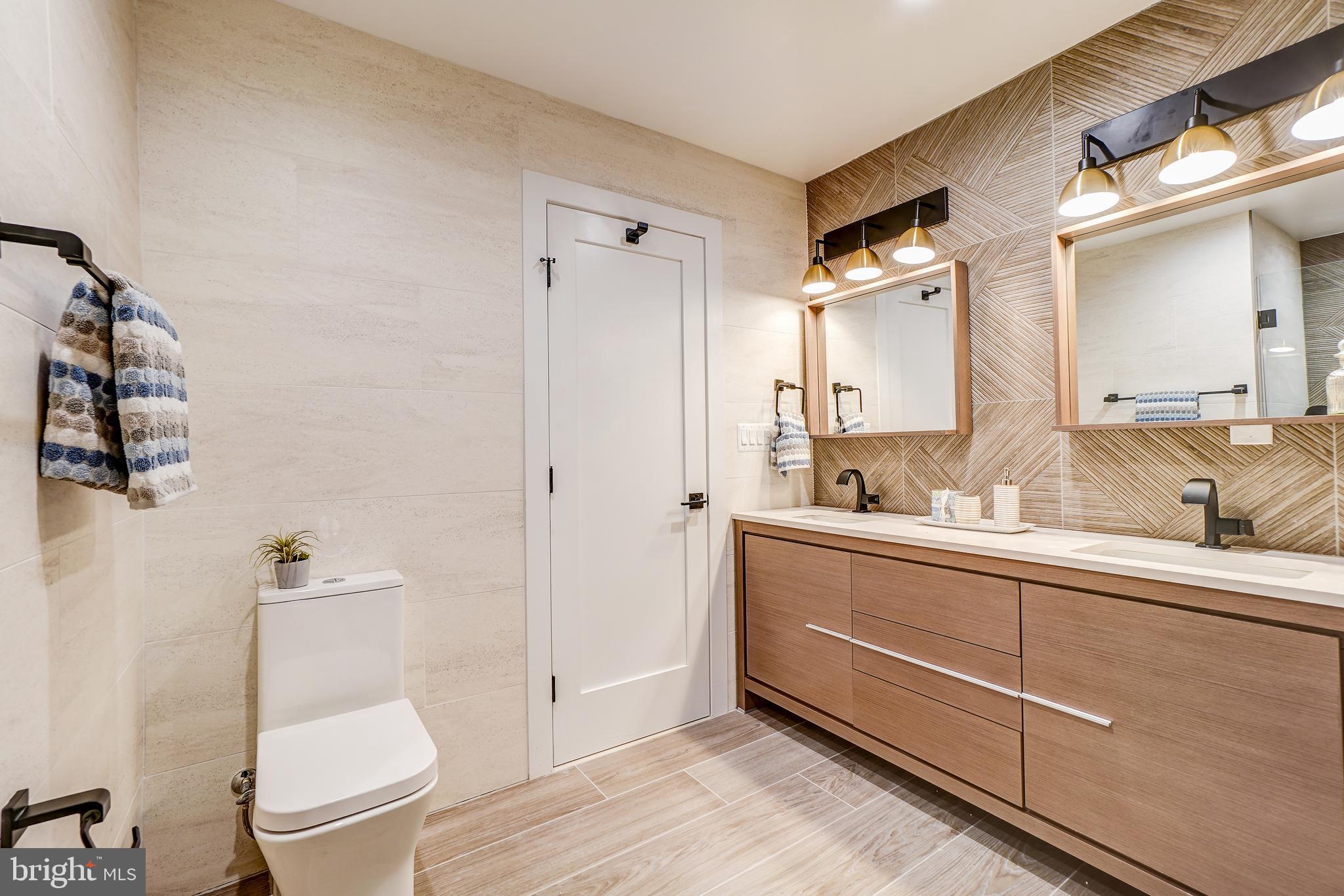 3615 S Street Northwest Washington, DC 20007 - Photo 29 of 48 Sumptuous primary bath w/dual vanity