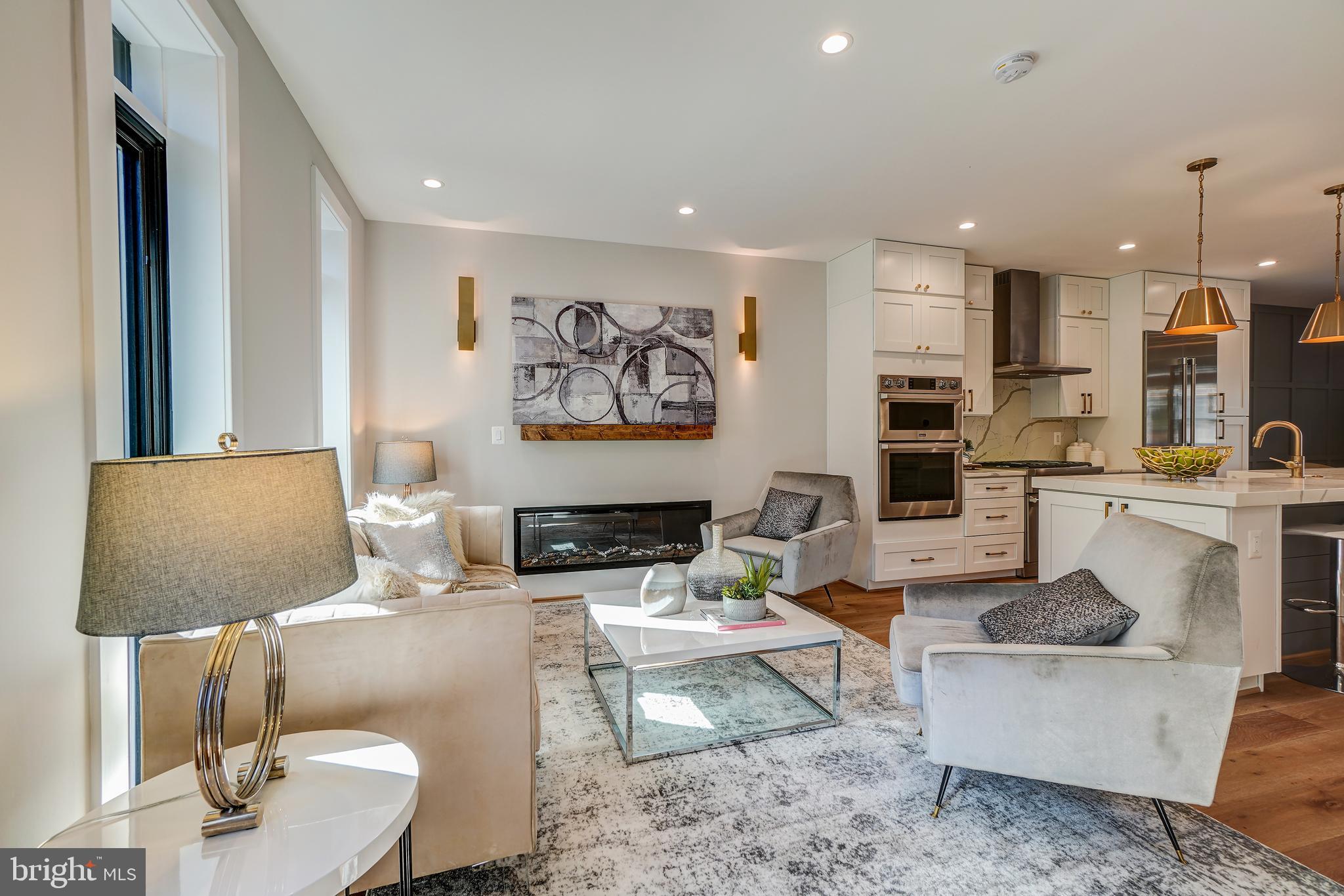 3615 S Street Northwest Washington, DC 20007 - Photo 5 of 48 Electric fireplace with remote operation