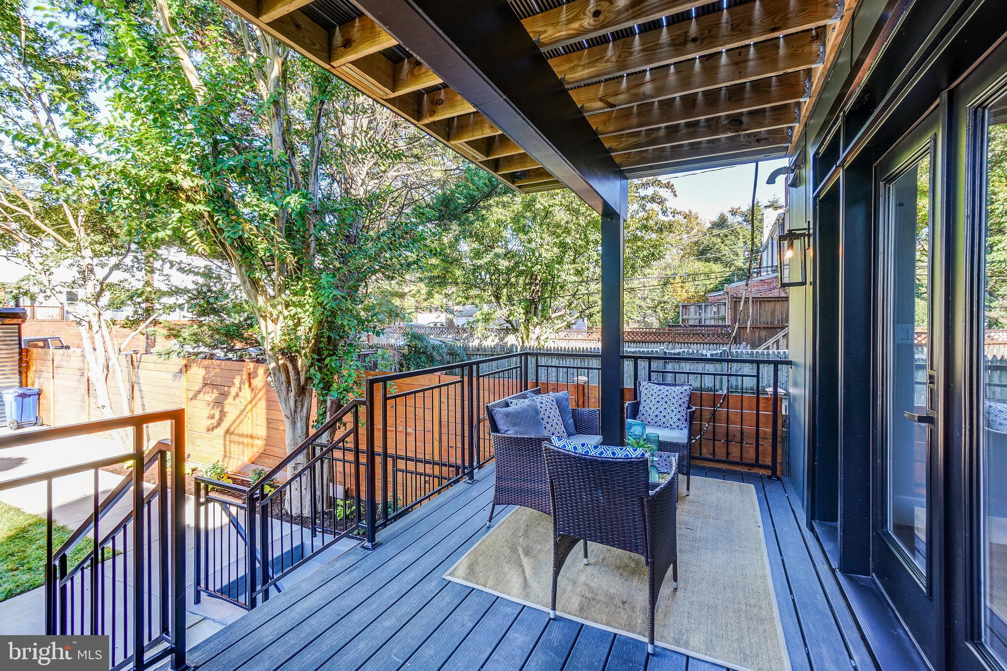 3615 S Street Northwest Washington, DC 20007 - Photo 45 of 48 Spacious main level deck