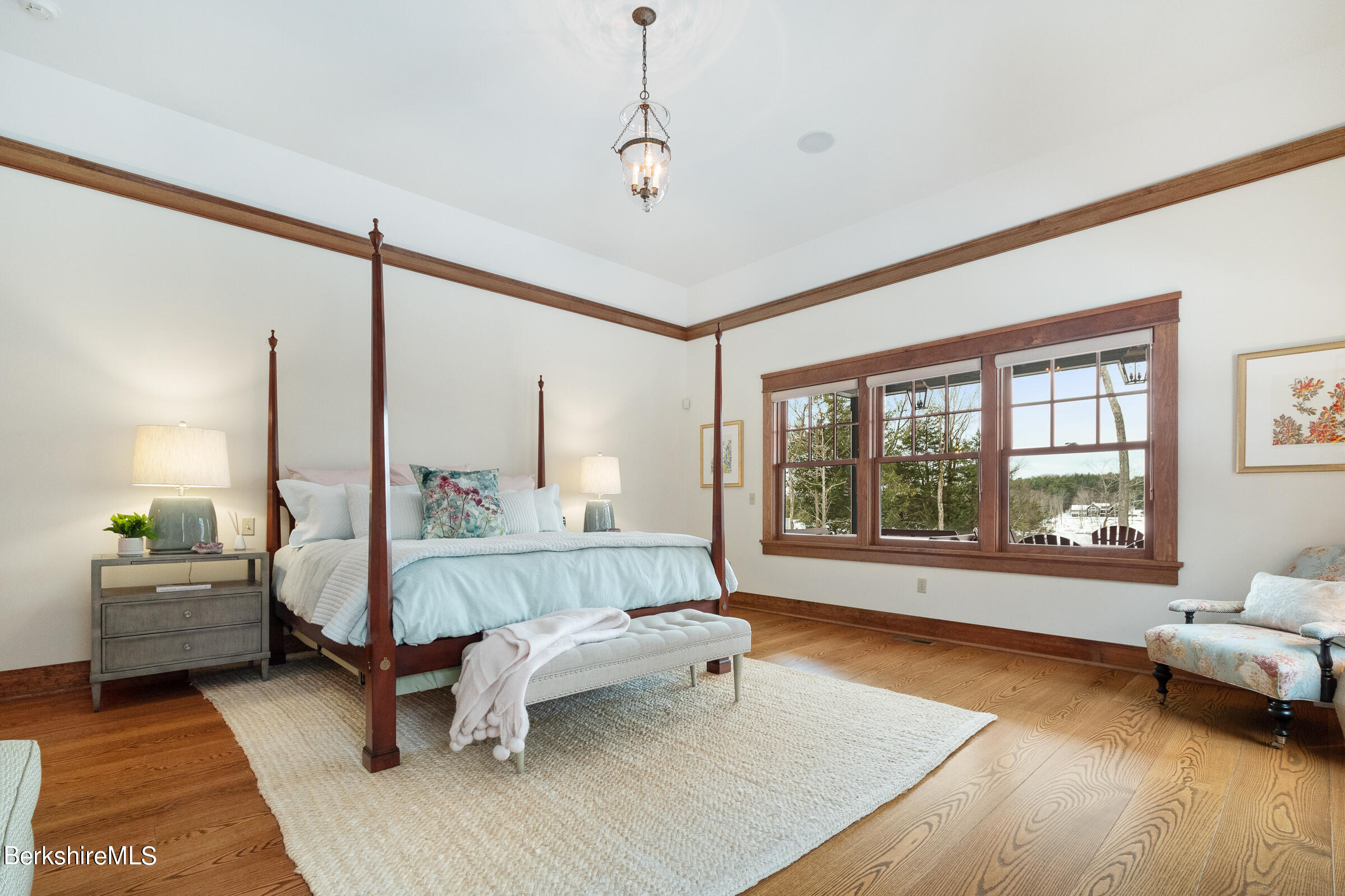 707 Stratford Road New Marlborough, MA 01259 - Photo 40 of 72 a living room with furniture and a large window