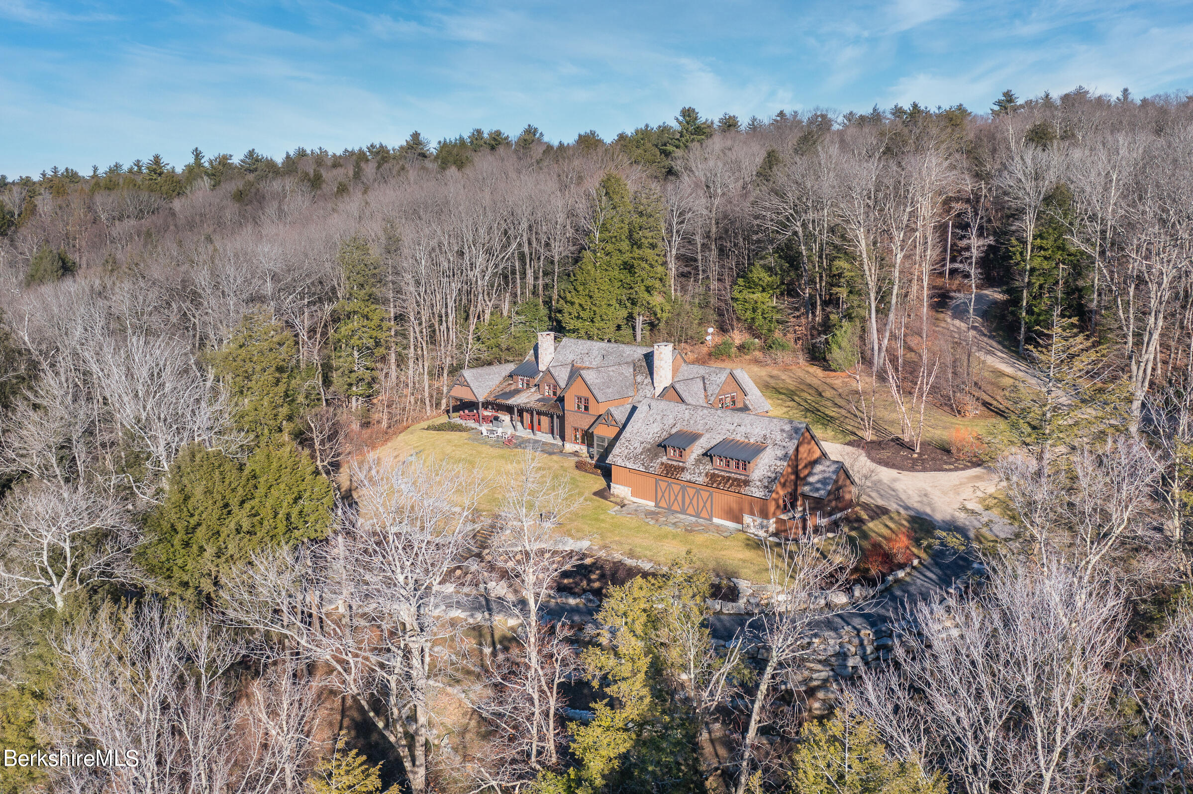 707 Stratford Road New Marlborough, MA 01259 - Photo 4 of 72 a view of a lake in middle of forest