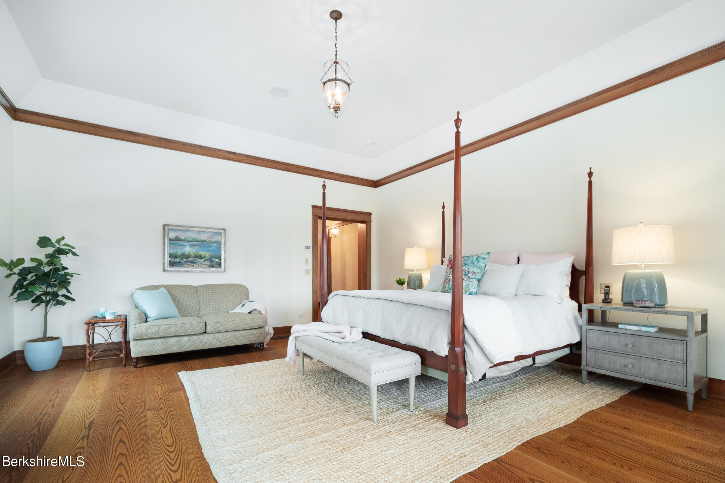 707 Stratford Road New Marlborough, MA 01259 - Photo 41 of 72 a bedroom with a bed and a couch