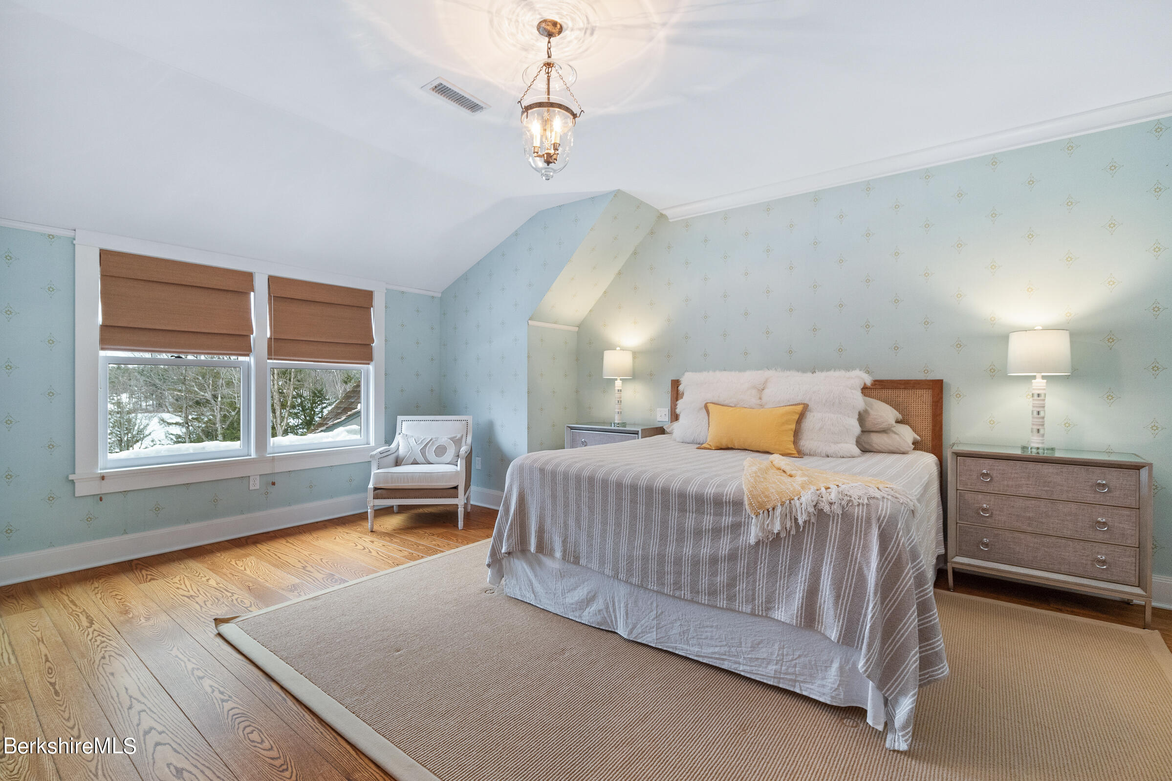 707 Stratford Road New Marlborough, MA 01259 - Photo 48 of 72 a bedroom with a large bed and a window