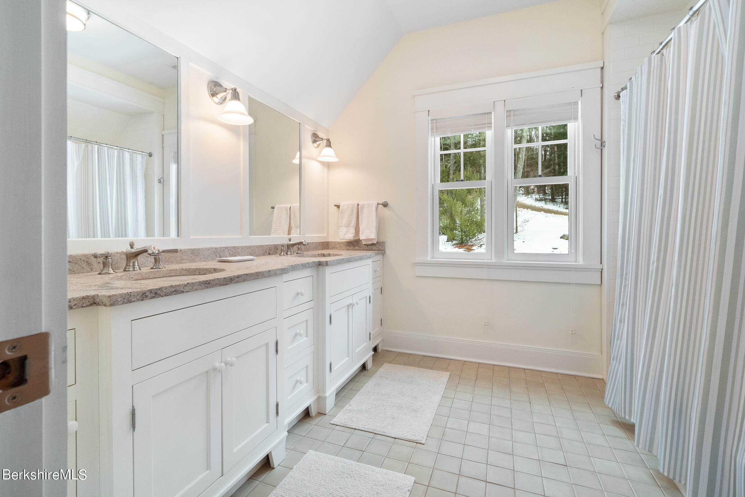 707 Stratford Road New Marlborough, MA 01259 - Photo 56 of 72 a bathroom with a sink and a mirror