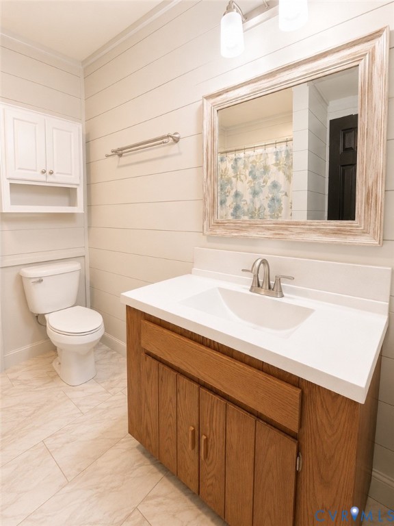 65 Cubbley Road Hot Springs, VA 24445 - Photo 50 of 50 White shiplap walls, wood-finish vanity with white