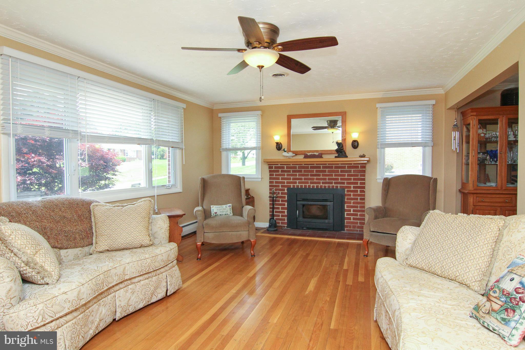 234 Hook Road Westminster, MD 21157 - Photo 4 of 26 Living Room hardwoods, one of two fireplaces