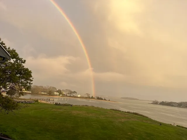 a view of a water with an ocean view