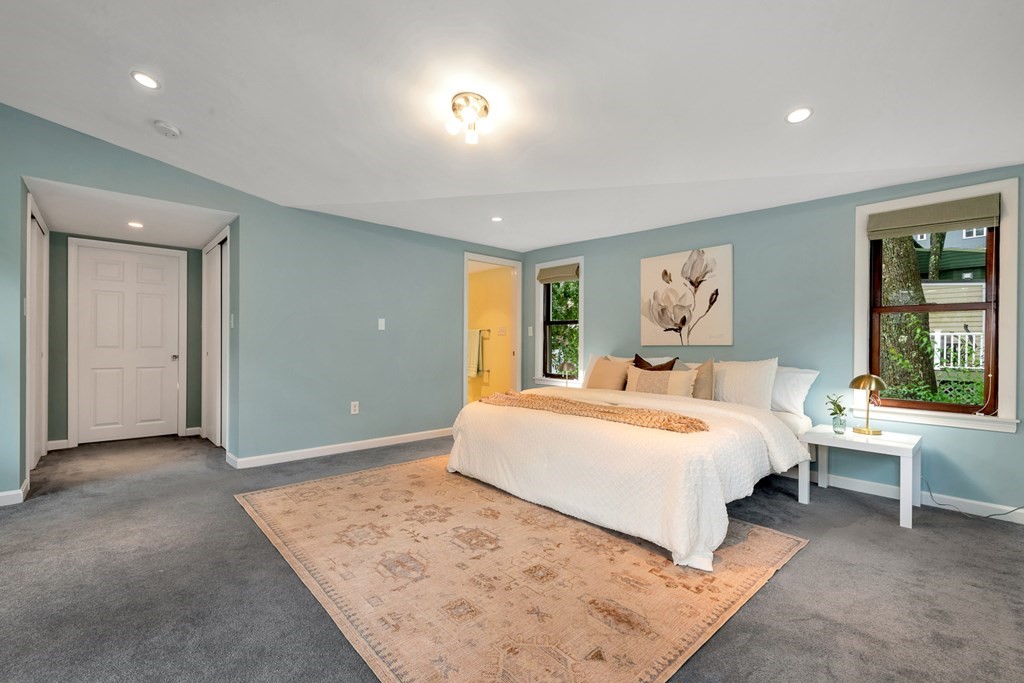 5 Grandview Road Arlington, MA 02476 - Photo 40 of 42 a bedroom with a large bed and a window