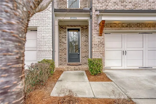 a view of a entrance door of the building