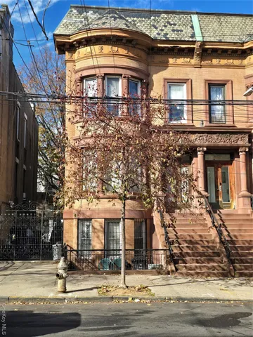 a front view of a building