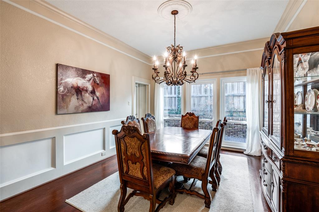 17819 Lost View Road Dallas, TX 75252 - Photo 4 of 39 Elegant formal dining looks out to side courtyard