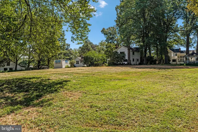 a view of a yard with a trees