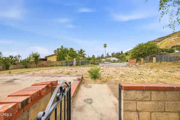 a view of yard with ocean view