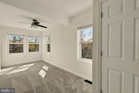 a view of a livingroom with a window