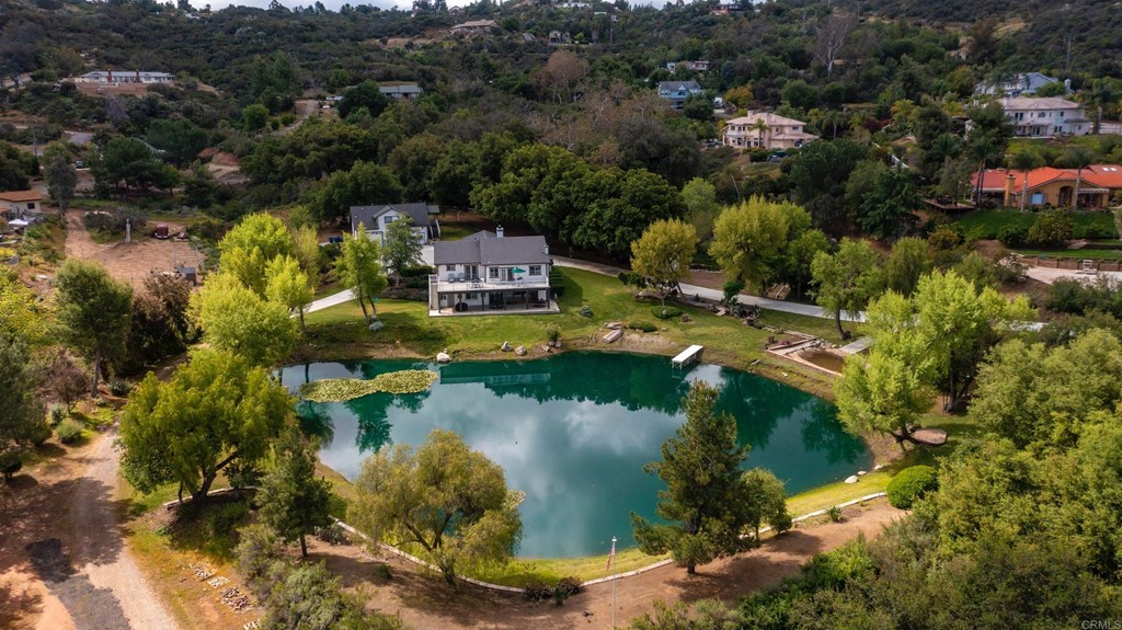 1793 Rocrest Road Alpine, CA 91901 - Photo 12 of 63 an aerial view of residential house with outdoor space and lake view