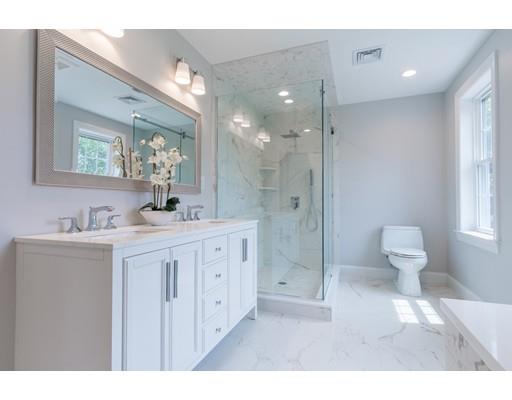 2 Raynor Road Weston, MA 02493 - Photo 19 of 26 a bathroom with a granite countertop sink mirror and toilet